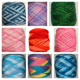 Crystal yarns: Multicolor